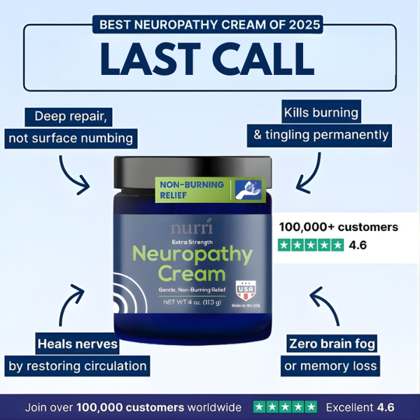 Nurri Neuropathy Relief Cream™ - Relieve Numbness, Tingling & Pain