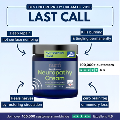 Nurri Neuropathy Relief Cream™ - Relieve Numbness, Tingling & Pain