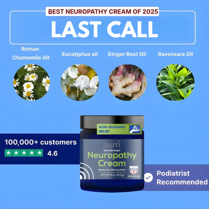 Nurri Neuropathy Relief Cream™ - Relieve Numbness, Tingling & Pain